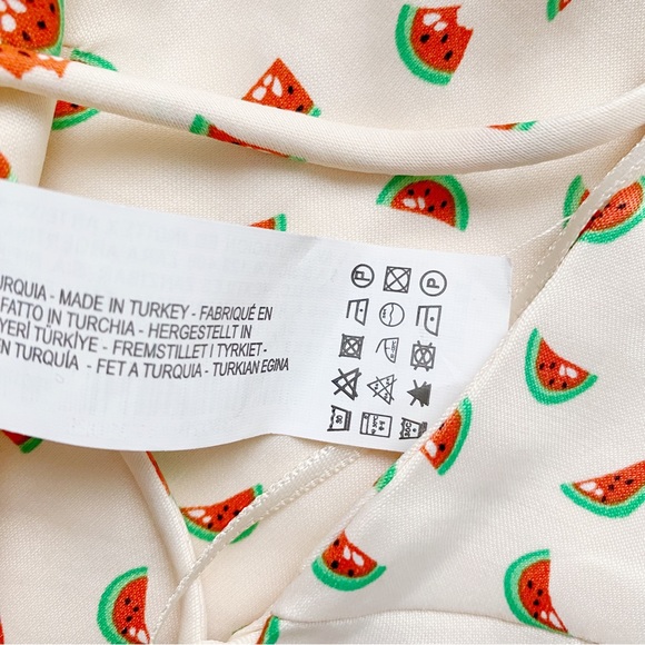 NWT Watermelon Print Lace Up Cropped Tank Top - Picture 8 of 11